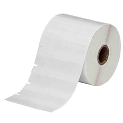 Brady Open 1 in. Core Self-Laminating Vinyl Labels - Clear/White 0.937