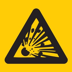 Brady&trade;&nbsp;Polyester Sign: Explosion Picto Sign