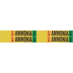Brady Ammonia (IIAR) Pipe Markers - Pressure Sensitive Vinyl, Style 4, AMMONIA-LIQ-LOW 355.6 mm | Buy Online | Brady™ | Fisher Scientific