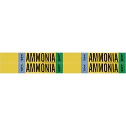 Brady Ammonia (IIAR) Pipe Markers - Pressure Sensitive Vinyl, Style 4, AMMONIA-VAP-LOW 355.6 mm | Buy Online | Brady&trade; | Fisher Scientific