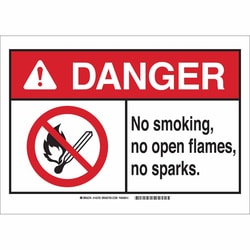Brady™ No Smoking Label - Self-Sticking Polyester