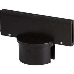 Brady&trade;&nbsp;Moulded Polyethylene Sign Tool: Sign Post Adaptor, Black, Small, 5 x 1 3/4 in.