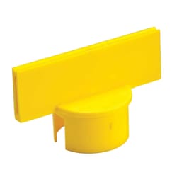 Brady&trade;&nbsp;Moulded Polyethylene Sign Tool: Single Sign Adaptor, Yellow, Large, 6 x 2 in.