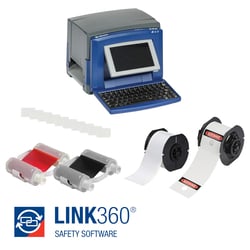 Brady&trade;&nbsp;LINK360&trade; Safety Software with BradyPrinter S3100 Sign and Label Printer and Lockout Tagout Materials Kit