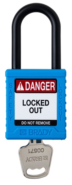 Brady&trade;&nbsp;Keyed Different Safety Lock with Plastic Shackle