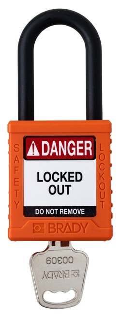 Brady&trade;&nbsp;Keyed Different Safety Lock with Plastic Shackle