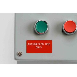 Brady Raised Red Panel Labels for M6/M7 Printers 2 x 1 in. | Buy Online | Brady&trade; | Fisher Scientific