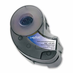 Brady™ LABXPERT™ Series Self-Laminating Polyester Labels - Black on Clear/White