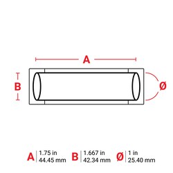 Brady PermaSleeve Wire Marker Sleeves for M611, BMP61 and BMP71 W x H: