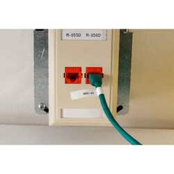 Brady BMP41 BMP51 BMP53 Nylon Cloth Wire and Cable Flags Black on White, White | Buy Online | Brady&trade; | Fisher Scientific