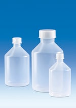 BrandTech™ Wide-Mouth Reagent Bottles with Screw Caps