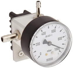BUCHI Manometer with needle valve and vacuum gauge