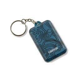 Carson Optical COB LED Lighted Keychain Flashlight with Keyring and 3 Lighting