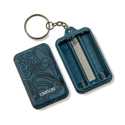 Carson Optical COB LED Lighted Keychain Flashlight with Keyring and 3 Lighting