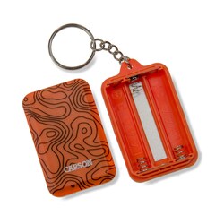 Carson Optical COB LED Lighted Keychain Flashlight with Keyring and 3 Lighting