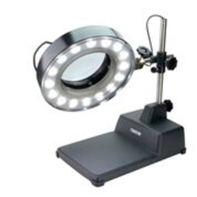 desk lamp with magnifier