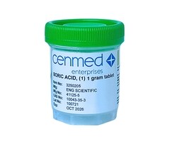 Boric Acid Specimen Container with 1 g Tablet, Cenmed™