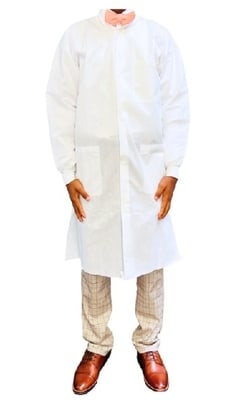 Cenmed™ PMD Prosafe Disposable Premium Economy Lab Coats, White