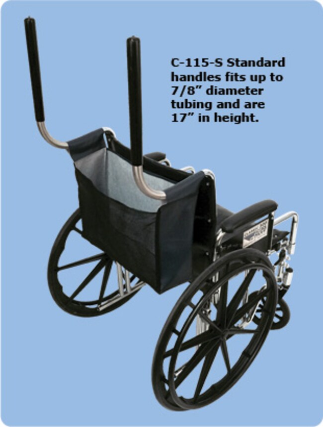 CENTiCARE BullHorn Wheel Chair Handles for Wheelchairs Tubing Diameter