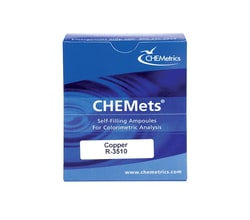 CHEMetrics CHEMets Copper Test Kit Refill Soluble Copper; Bathocuproine