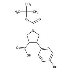 Alfa Aesar (+/-)-trans-N-Boc-4-(4-bromophenyl)pyrrolidine-3-carboxylic acid, 95% 1g | Buy Online | Alfa Aesar&trade; | Fisher Scientific