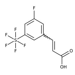 3-Fluoro-5-(pentafluorothio)cinnamic acid, 97%, Thermo Scientific 1 g | Buy Online | Thermo Scientific Alfa Aesar | Fisher Scientific