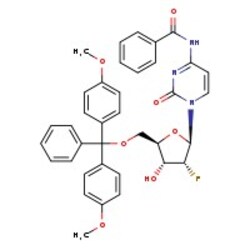 N4-Benzoyl-5'-O-(4,4'-dimethoxytrityl)-2'-fluoro-2'-deoxycytidine, 98%, Thermo Scientific 1 g | Buy Online | Thermo Scientific Alfa Aesar | Fisher Scientific