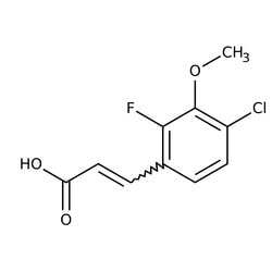 4-Chloro-2-fluoro-3-methoxycinnamic acid, 97%, Thermo Scientific 250 mg | Buy Online | Thermo Scientific Alfa Aesar | Fisher Scientific