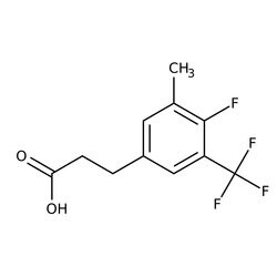 3-[4-Fluoro-3-methyl-5-(trifluoromethyl)phenyl]propionic acid, 97%, Thermo Scientific&trade;