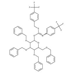 2,3,4,6-Tetra-O-benzyl-alpha-D-glucopyranosyl p-Trifluoromethylbenzylthio-N-(p-trifluoromethylphenyl)formimidate