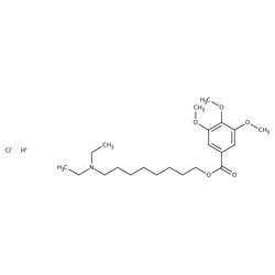 8-(Diethylamino)octyl 3,4,5-trimethoxybenzoate hydrochloride, 97%, Thermo Scientific Chemicals 50 mg | Buy Online | Thermo Scientific Alfa Aesar | Fisher Scientific