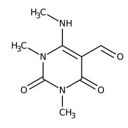 1,3-Dimethyl-6-methylamino-2,4-dioxo-1,2,3,4-tetrahydropyrimidine-5-carboxaldehyde, 96%, Thermo Scientific 500 mg | Buy Online | Thermo Scientific Alfa Aesar | Fisher Scientific