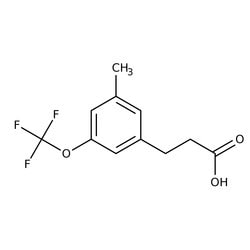 3-[3-Methyl-5-(trifluoromethoxy)phenyl]propionic acid, 97%, Thermo Scientific 250 mg | Buy Online | Thermo Scientific Alfa Aesar | Fisher Scientific