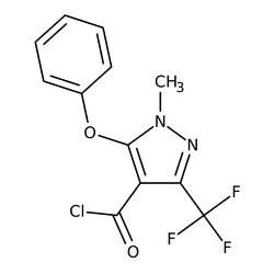 1-Methyl-5-phenoxy-3-(trifluoromethyl)-1H-pyrazole-4-carbonyl chloride, 97%, Thermo Scientific™
