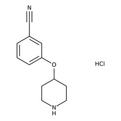 3-(4-Piperidinyloxy)benzonitrile hydrochloride, 97%, Thermo Scientific 250 mg | Buy Online | Thermo Scientific Alfa Aesar | Fisher Scientific