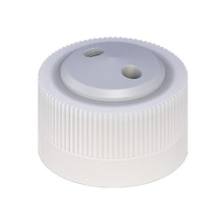 Cole-Parmer VapLock Solvent Delivery Caps two 1/4 in-28 ports, 38-430;