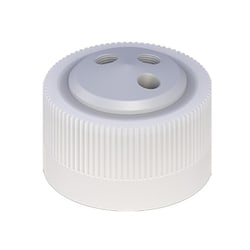 Cole-Parmer VapLock Solvent Delivery Caps three 1/4 in-28 ports, 38-430;