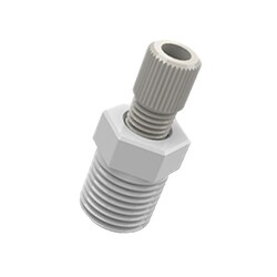 Cole-Parmer VapLock Adapters for Semi-Rigid Tubing, NPT(M) 3/16 in OD x