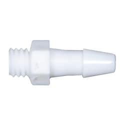 Cole-Parmer Cleanroom 10-32 UNF to Hose Barb Fitting, Straight Adapter, Natural Kynar 3/32 in. | Buy Online | Cole-Parmer | Fisher Scientific