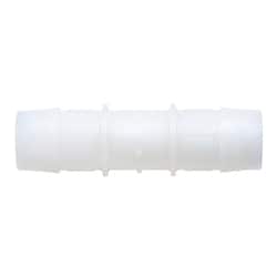 Cole-Parmer Cleanroom Hose Barb Fittings, Straight Union, Natural Kynar 5/16 in. | Buy Online | Cole-Parmer | Fisher Scientific