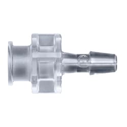 Cole-Parmer Cleanroom Large-Bore Female Luer to Hose Barb Fittings, Straight Adapter, CrystalVu 1/4 in. | Buy Online | Cole-Parmer | Fisher Scientific