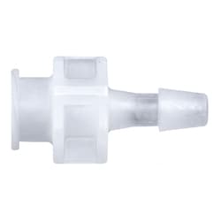 Cole-Parmer Cleanroom Large-Bore Female Luer to Hose Barb Fittings, Straight Adapter, Natural Kynar 3/16 in. | Buy Online | Cole-Parmer | Fisher Scientific