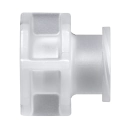 Cole-Parmer Cleanroom Large-Bore Female Luer Plugs, Straight Adapter CrystalVu (CVU) | Buy Online | Cole-Parmer | Fisher Scientific