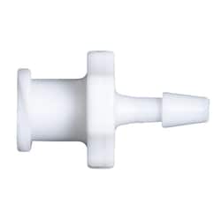 Cole-Parmer&nbsp;Cleanroom Female Luer to Hose Barb Fittings, Straight Adapter, White Nylon
