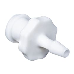 Cole-Parmer Cleanroom Female Luer to Hose Barb Fittings, Straight Adapter, White Nylon 3/16 in. | Buy Online | Cole-Parmer | Fisher Scientific