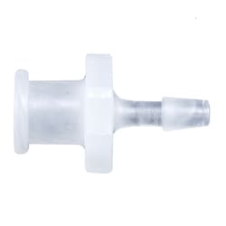 Cole-Parmer Cleanroom Female Luer to Hose Barb Fittings, Straight Adapter, Natural Kynar 1/8 in. Hose barb | Buy Online | Cole-Parmer | Fisher Scientific