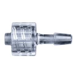 Cole-Parmer Cleanroom Male Luer to Hose Barb Fittings, Straight Adapter, CrystalVu 1/16 in. | Buy Online | Cole-Parmer | Fisher Scientific