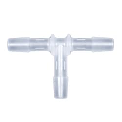 Cole-Parmer Cleanroom Hose Barb Fittings, Tee Union, Animal-Derivative-Free Polypropylene | Buy Online | Cole-Parmer | Fisher Scientific