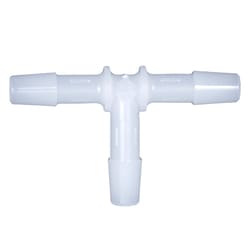 Cole-Parmer Cleanroom Hose Barb Fittings, Tee Union, High-Density Polyethylene 3/8 in. | Buy Online | Cole-Parmer | Fisher Scientific