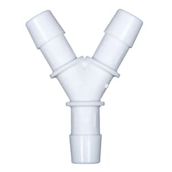 Cole-Parmer Cleanroom Hose Barb Fittings, Y Union, White Nylon 3/32 in. | Buy Online | Cole-Parmer | Fisher Scientific